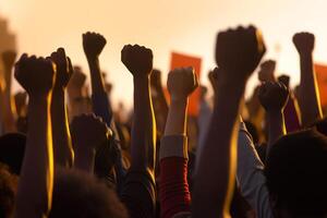 hands of protesters people photo