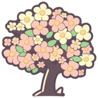 Flower sticker transparent illustration. . png