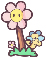 Flower sticker transparent illustration. . png