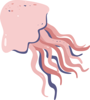 Underwater Pink Jellyfish Animal Cartoon World png