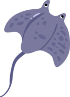 Underwater Stingray Animal Cartoon World png