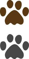 animal paw print vector design