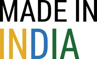 Made In India Tag vector