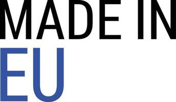 Made In EU Tag vector