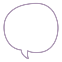 Hand Drawn Speech Bubble png