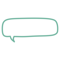 Hand Drawn Speech Bubble png