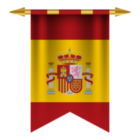 vertikal transparent nationell flagga av Spanien png