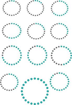 dotted loading rounded shape