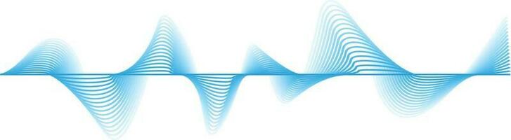 abstract sound wave blue background vector