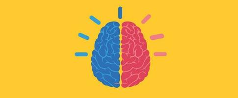 Brain colorful design with ideas suitable for AI designs and Creative designs vector