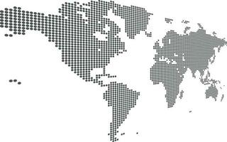 World Map Digital Design vector