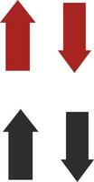 Up and Down Arrows set vector