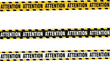 under construction attention design three colors vector