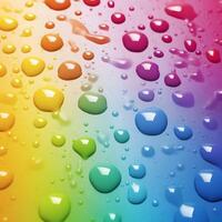 Rainbow color painting drops background. LGBT pride concept. photo