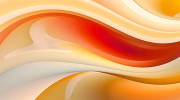 Abstract wavy background. Orange, yellow, white color. photo