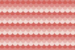 Pink fish scale seamless pattern vector graphic. Art deco style scallop oval oblong overlapping shapes backdrop.