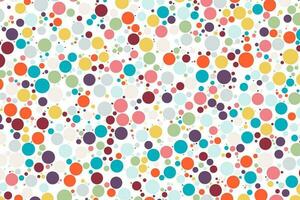 Colorful random circle vector background. Dot bubbles seamless pattern.