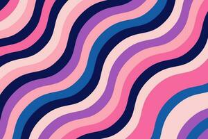 Vintage groovy wave texture background. Retro psychedelic style vector illustration.