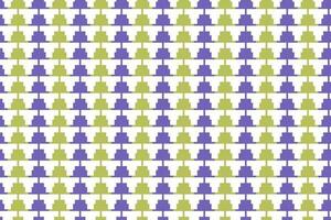Multicolor triangle pixel pattern vector