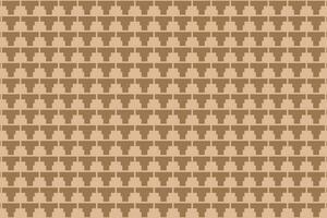 Brown triangle mosaic pixel tile seamless pattern. Triangular block tiles vector background.