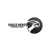 eagle head logo design colorful icon vector