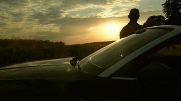 Serene Rural Landscape During Sunset. video