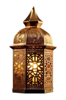 gold lantern element for islamic celebration decoration. png