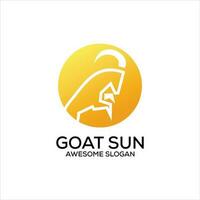 goat icon logo design gradient color vector