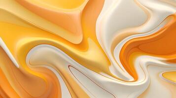 Abstract wavy background. Orange, yellow, white color. photo