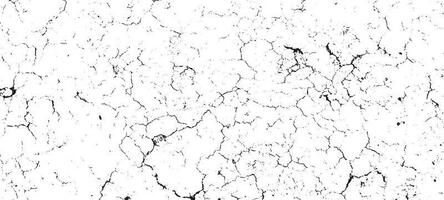 Black grunge effect on white background, cracked ground, ground  distress texture, damage texture, scratch texture, grunge texture for overlay design extra effect, vector