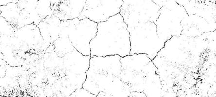 Black grunge effect on white background, cracked ground, ground  distress texture, damage texture, scratch texture, grunge texture for overlay design extra effect, vector