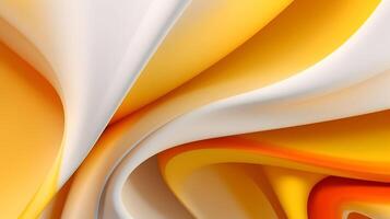 Abstract wavy background. Orange, yellow, white color. photo