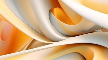 Abstract wavy background. Orange, yellow, white color. photo