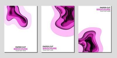 Modern abstract paper cut out background for website, banner, wallpaper, brochure, poster. vector