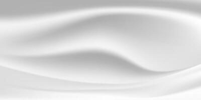 Abstract Background Smooth White Gradient Mesh Wave Design. Soft Background Template Vector