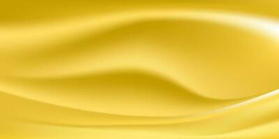 Abstract Background Smooth Yellow Gradient Mesh Wave Design. Soft Background Template Vector