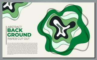 Modern abstract paper cut out background for website, banner, wallpaper, brochure, poster. vector