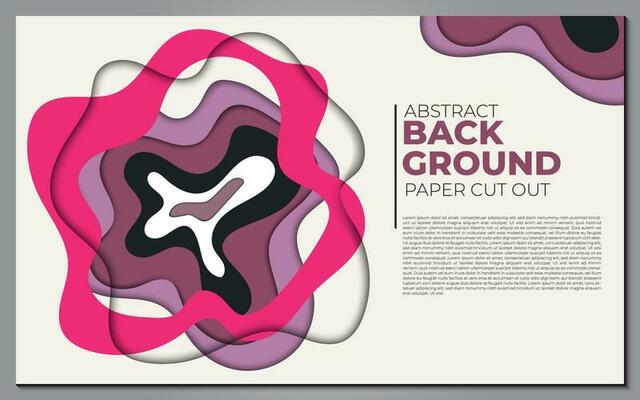 Modern abstract paper cut out background for website, banner, wallpaper, brochure, poster.