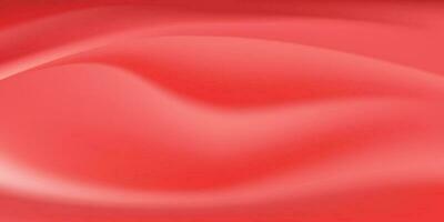 Abstract Background Smooth Red Gradient Mesh Wave Design. Soft Background Template Vector