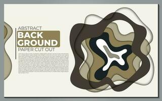 Modern abstract paper cut out background for website, banner, wallpaper, brochure, poster. vector