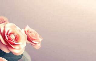 floral flor antecedentes y bandera tarjeta diseño para de la madre día De las mujeres día san valentin día ai generativo foto