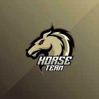 horse team logo esport design gaming mascot vector