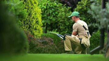 Lawn And Garden Maintenance Concept. video