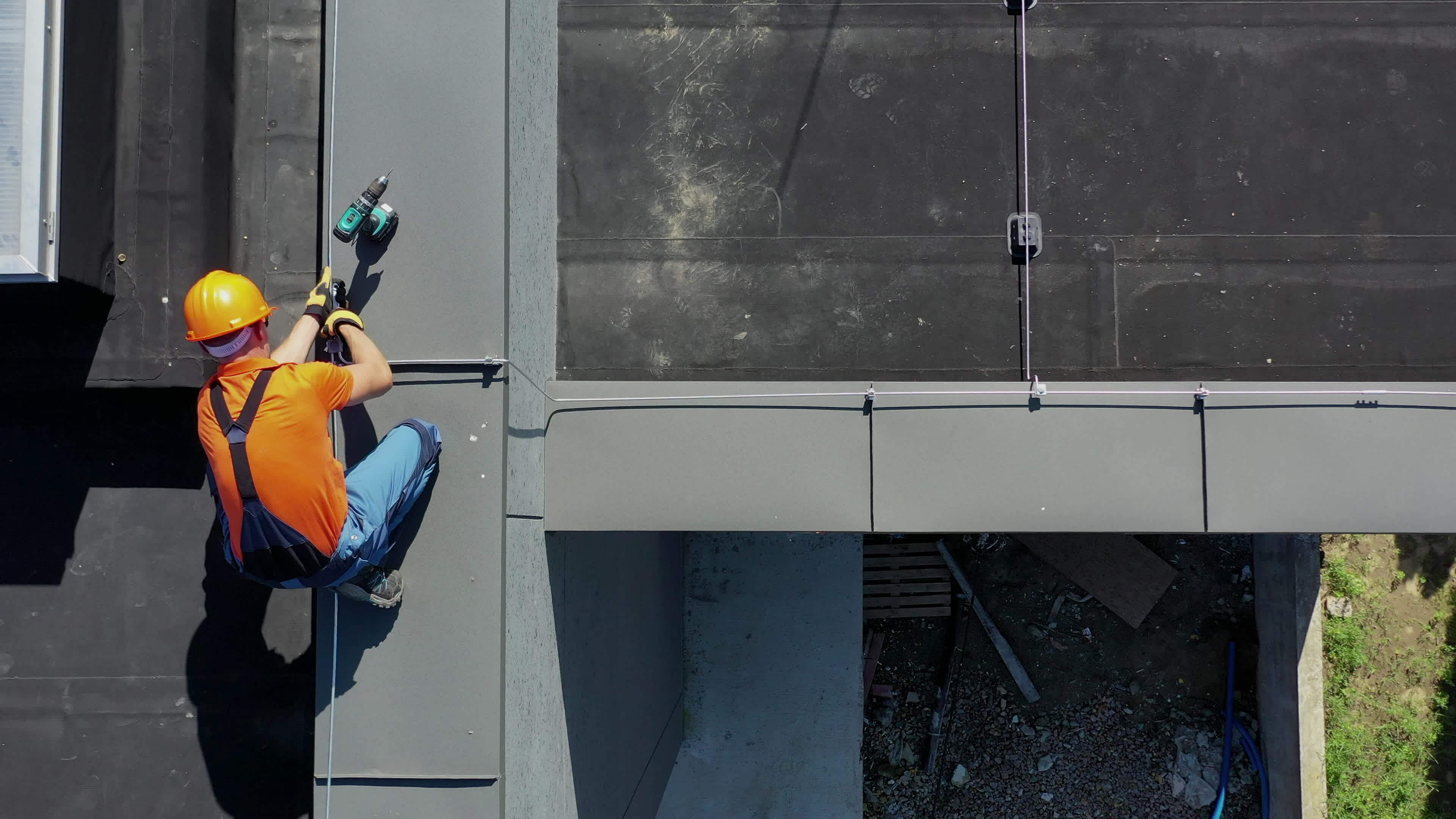 Protecting Building From Elements. Lightning Protection System