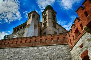 historical historic Polish royal castle Wawel on a warm summer day photo