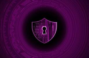 Modern Cybersecurity Technology Background with Shield vector