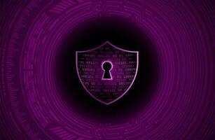 Modern Cybersecurity Technology Background with Shield vector