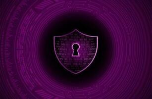 Modern Cybersecurity Technology Background with Shield vector