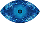 recorte de ojo de tecnología moderna png