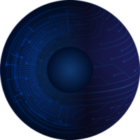 recorte de ojo de tecnología moderna png